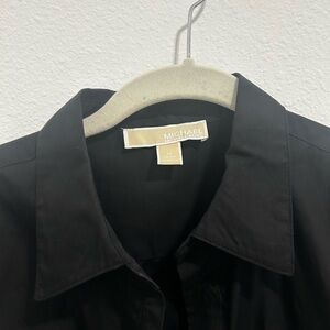 Michael Kors Classic Black Collared Shirt